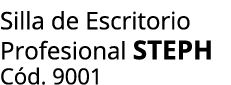 Silla de Escritorio Profesional STEPH C d. 9001