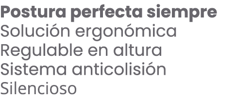postura perfecta siempre soluci n ergon mica regulable en altura sistema anticolisi n silencioso