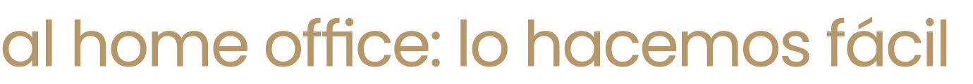 al home office: lo hacemos f cil