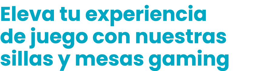 Eleva tu experiencia de juego con nuestras sillas y mesas gaming