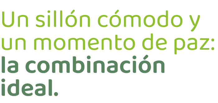 Un sill n c modo y un momento de paz: la combinaci n ideal.