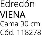 Edred n VIENA Cama 90 cm. C d. 118278