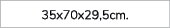 35x70x29,5cm. 