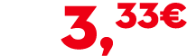 3,33€