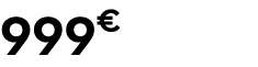 999€