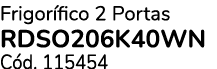 Frigor fico 2 Portas RDSO206K40WN C d. 115454 