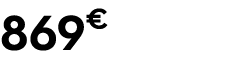 869€
