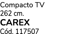 Compacto TV 262 cm. Carex C d. 117507