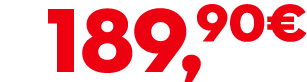 189,90€