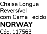 Chaise Longue Revers vel com Cama Tecido Norway C d. 117563