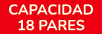 Capacidad 18 pares