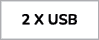 2 X USB