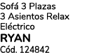 Sof 3 Plazas 3 Asientos Relax El ctrico Ryan C d. 124842