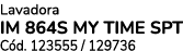 Lavadora IM 864S MY TIME SPT C d. 123555 / 129736