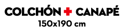 COLCH N + CANAP 150x190 cm 