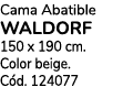 Cama Abatible waldorf 150 x 190 cm. Color beige. C d. 124077