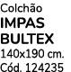 Colch o IMPAS BULTEX 140x190 cm. C d. 124235
