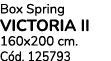 Box Spring VICTORIA II 160x200 cm. C d. 125793