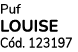 Puf LOUISE C d. 123197