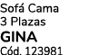 Sof Cama 3 Plazas GINA C d. 123981