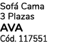 Sof Cama 3 Plazas AVA C d. 117551