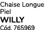 Chaise Longue Piel willy C d. 765969