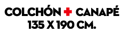 COLCH N + CANAP 135 x 190 cm. 