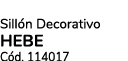 Sill n Decorativo HEBE C d. 114017