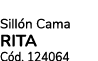 Sill n Cama RITA C d. 124064