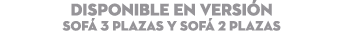 DISPONIBLE EN Versi n Sof 3 plazas y sof  2 plazas