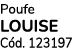 Poufe LOUISE C d. 123197