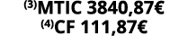 (3)MTIC 3840,87€ (4)CF 111,87€