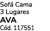 Sof Cama 3 Lugares AVA C d. 117551