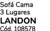 Sof Cama 3 Lugares LANDON C d. 108578
