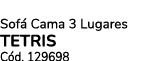 Sof Cama 3 Lugares TETRIS C d. 129698