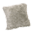 A grey pillow with a fuzzy texture. AI generated content