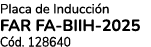 Placa de Inducci n FAR FA BIIH 2025 C d. 128640