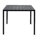 A black table with a grey top. AI generated content