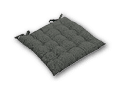 A gray pillow with a zipper on the side. AI generated content