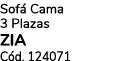 Sof Cama 3 Plazas ZIA C d. 124071