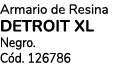 Armario de Resina DETROIT xl Negro. C d. 126786