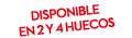 Disponible en 2 y 4 huecos 