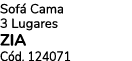 Sof Cama 3 Lugares ZIA C d. 124071