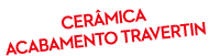 cer mica acabamento travertin