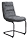 A gray chair with a black metal base. AI generated content