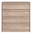 A wooden dresser with a drawer. AI generated content