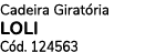 Cadeira Girat ria LOLI C d. 124563