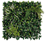 A green plant with leaves and stems in a square pattern. AI generated content