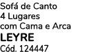 Sof de Canto 4 Lugares com Cama e Arca LEYRE C d. 124447