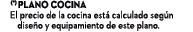  (*) Plano cocina El precio de la cocina est calculado seg n dise o y equipamiento de este plano.